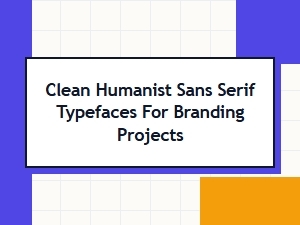 Clean Humanist Sans Serif Fonts for Branding